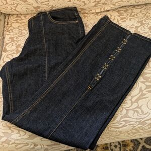 Woman's FUBU Buckle Flare Jeans. Size 14W